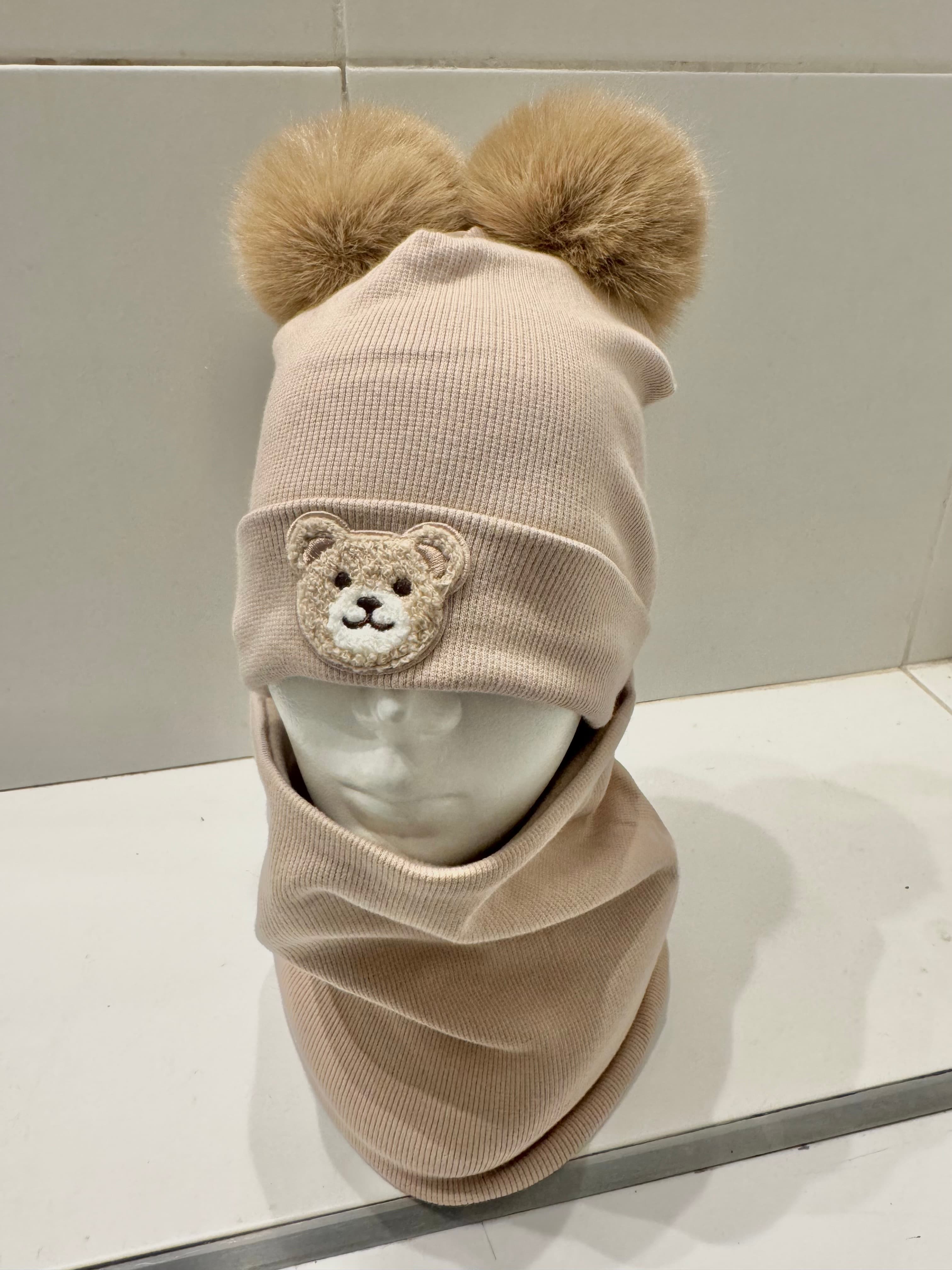 komplet zimowy czapka i komin 50'