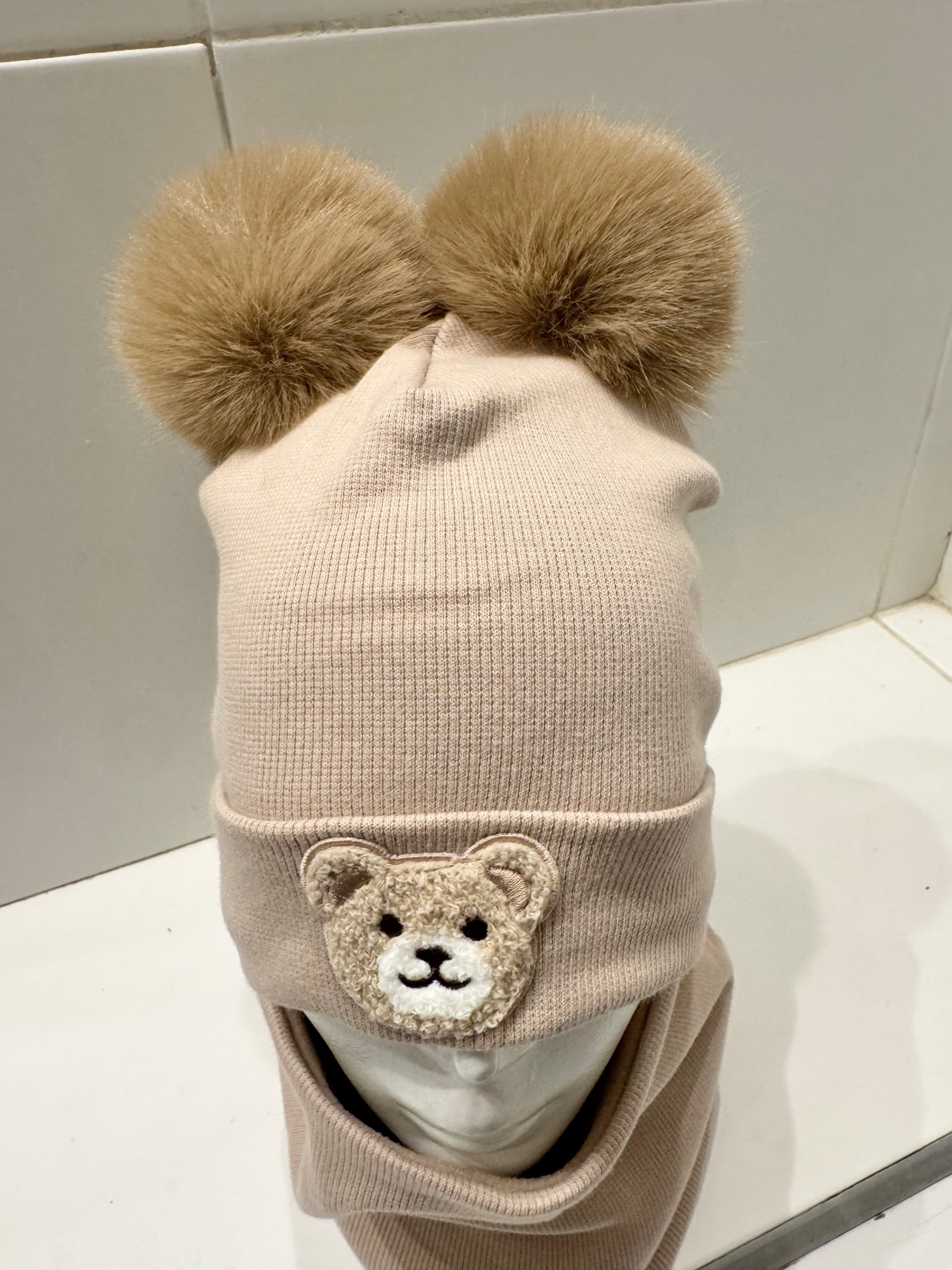 komplet zimowy czapka i komin 50'