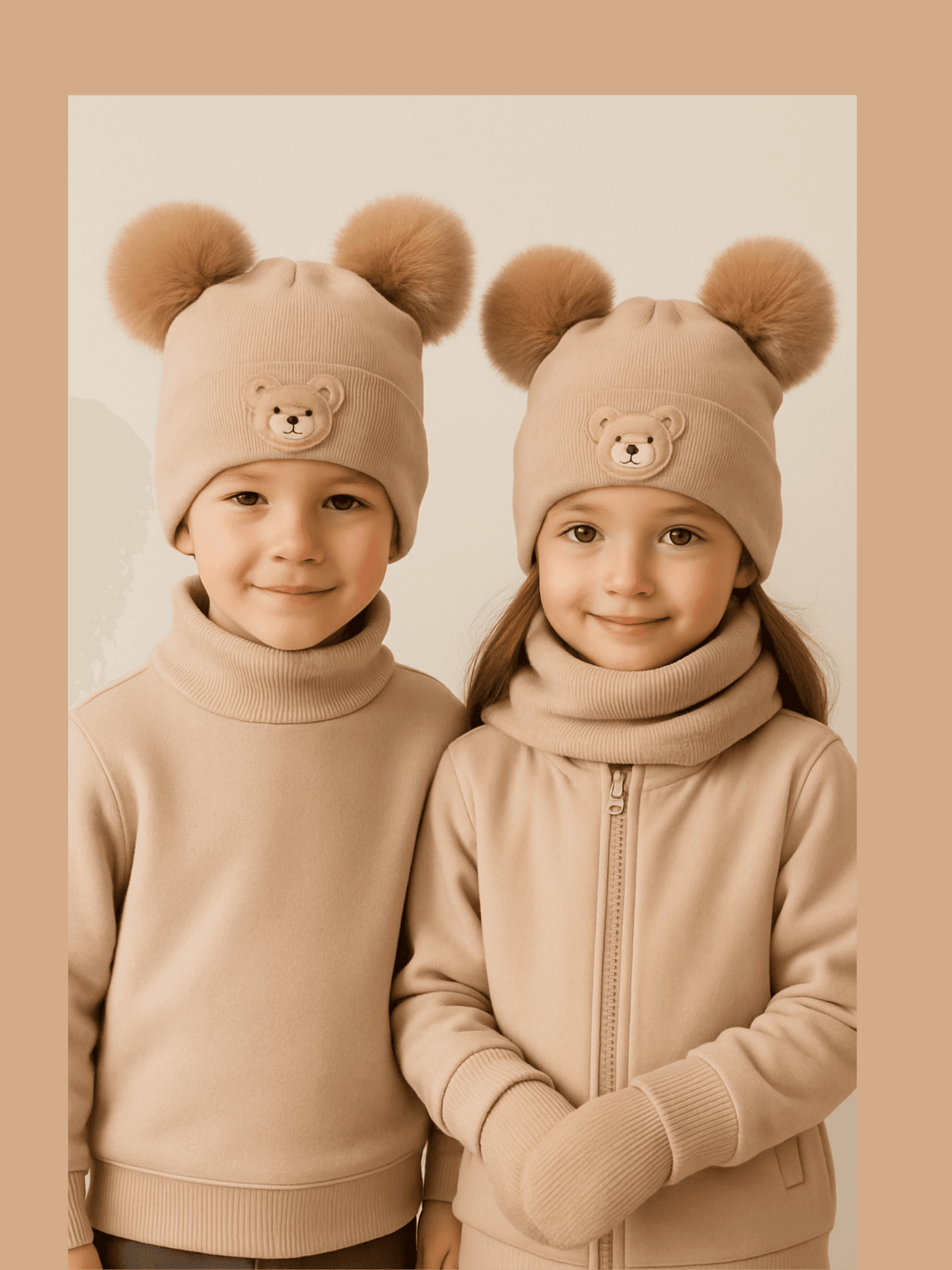 komplet zimowy czapka i komin 50'