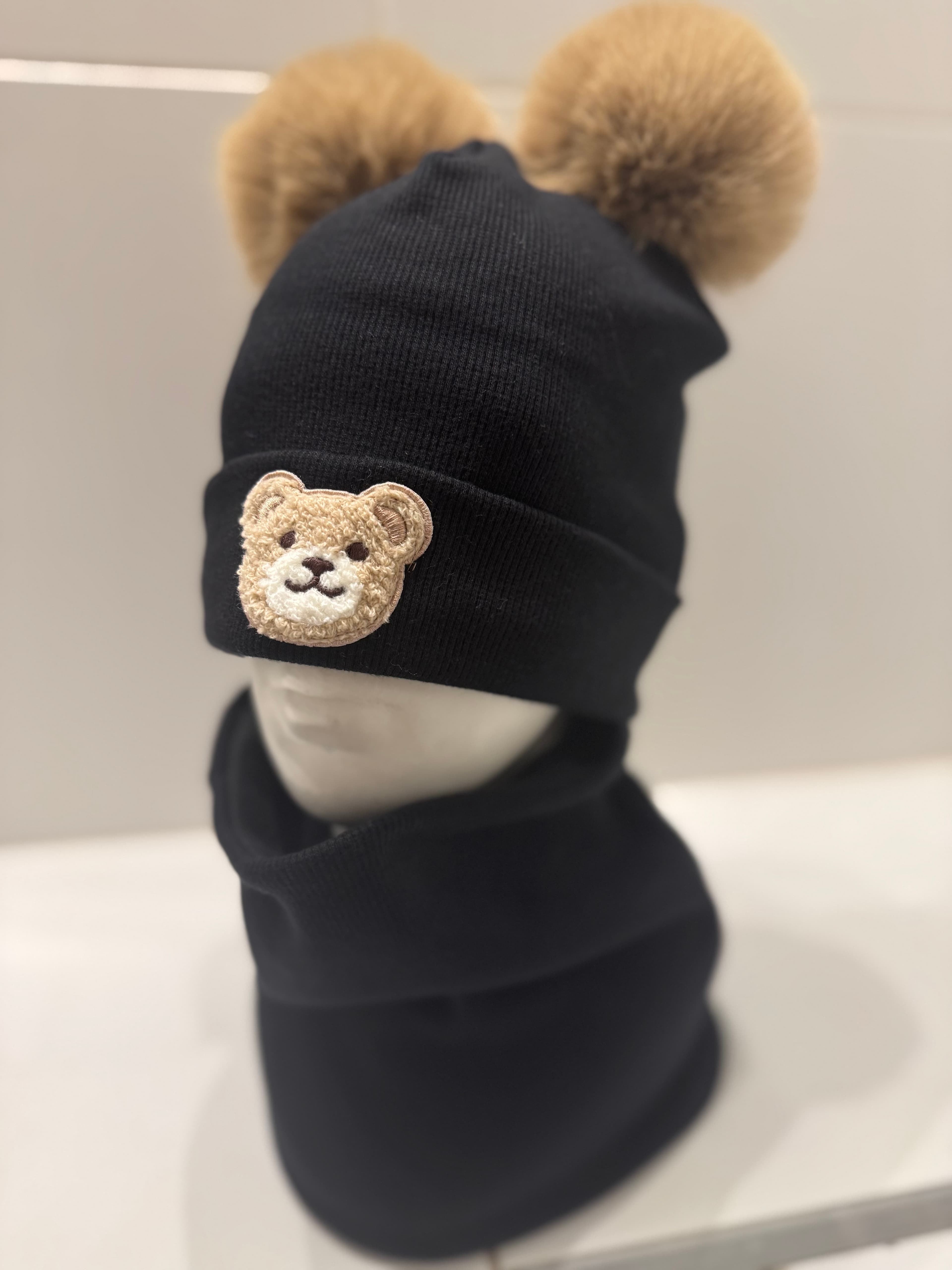 komplet czapka i komin