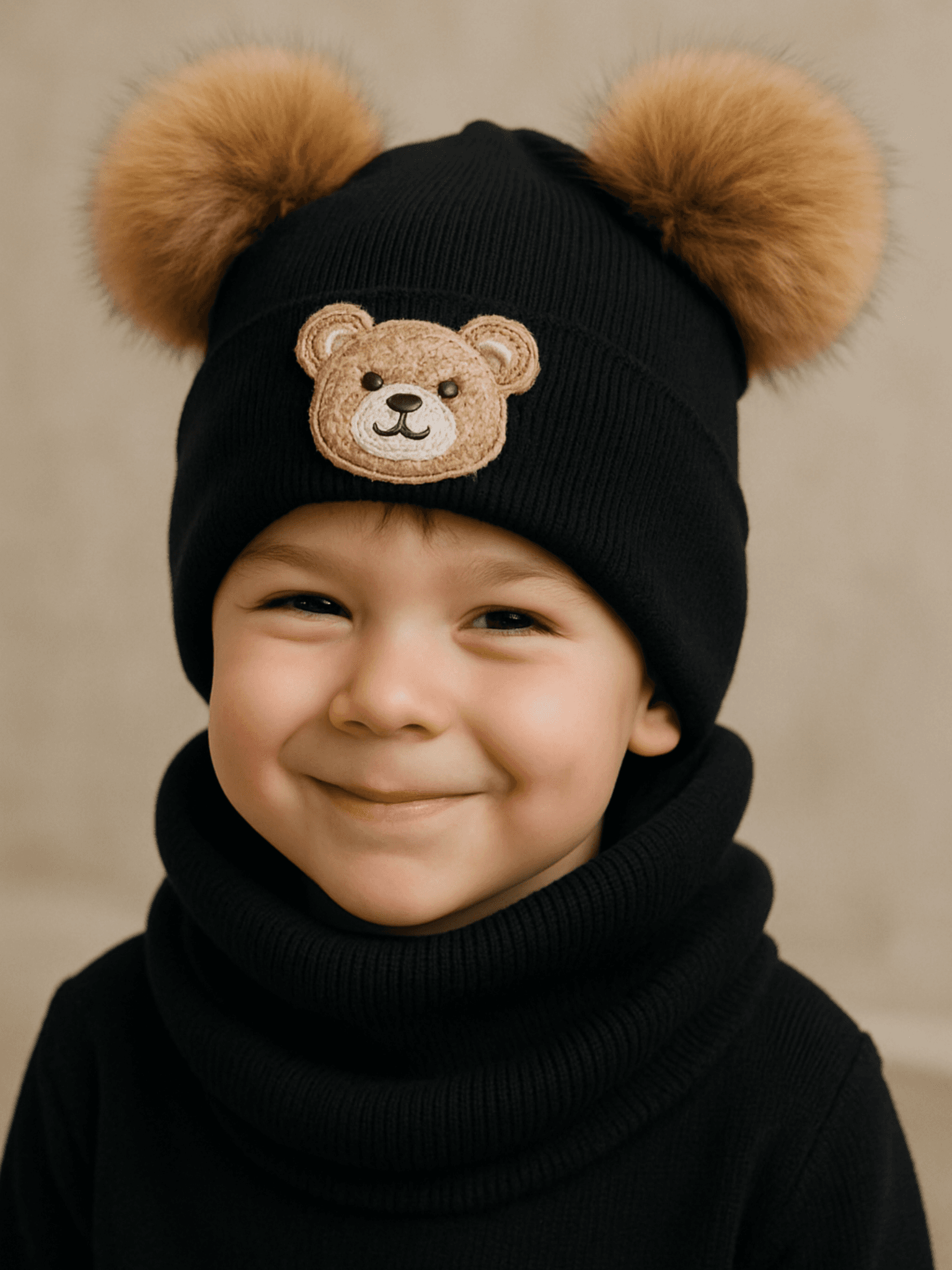 komplet czapka i komin